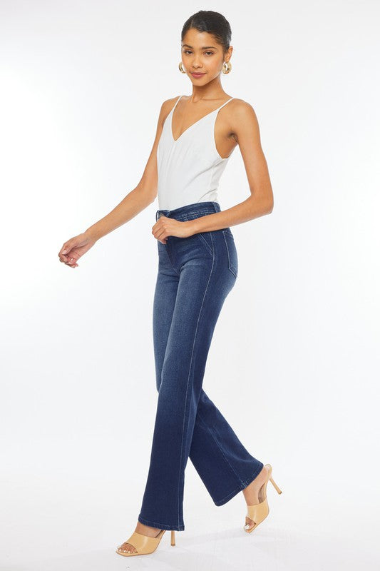 High Rise Slim Flare Jean -  - Wild Willows Boutique - Massapequa, NY, affordable and fashionable clothing for women of all ages. Bottoms, tops, dresses, intimates, outerwear, sweater, shoes, accessories, jewelry, active wear, and more // Wild Willow Boutique.