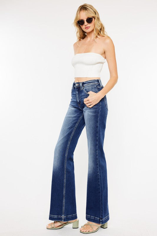 High Rise Holly Flare Jeans - KC9289M - Jeans - Wild Willows Boutique - Massapequa, NY, affordable and fashionable clothing for women of all ages. Bottoms, tops, dresses, intimates, outerwear, sweater, shoes, accessories, jewelry, active wear, and more // Wild Willow Boutique.