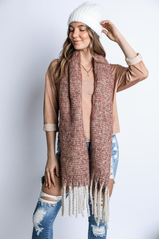 FUZZY WINTER LONG SCARF - Scarf - Wild Willows Boutique - Massapequa, NY, affordable and fashionable clothing for women of all ages. Bottoms, tops, dresses, intimates, outerwear, sweater, shoes, accessories, jewelry, active wear, and more // Wild Willow Boutique.