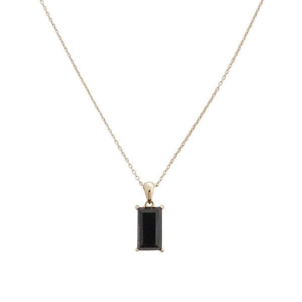 Bonbon Black Crystal Necklace -  - Wild Willows Boutique - Massapequa, NY, affordable and fashionable clothing for women of all ages. Bottoms, tops, dresses, intimates, outerwear, sweater, shoes, accessories, jewelry, active wear, and more // Wild Willow Boutique.