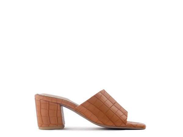 LONDON RAG DUMPLINN Slip-On Block Heel Sandal