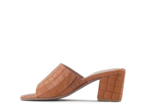 LONDON RAG DUMPLINN Slip-On Block Heel Sandal