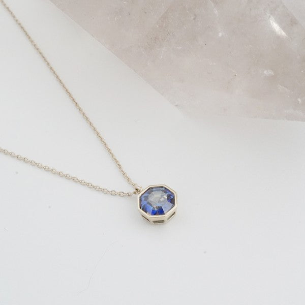 Ode to Rose Blue Crystla Necklace -  - Wild Willows Boutique - Massapequa, NY, affordable and fashionable clothing for women of all ages. Bottoms, tops, dresses, intimates, outerwear, sweater, shoes, accessories, jewelry, active wear, and more // Wild Willow Boutique.