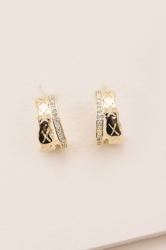 Moderne Hoop Earrings -  - Wild Willows Boutique - Massapequa, NY, affordable and fashionable clothing for women of all ages. Bottoms, tops, dresses, intimates, outerwear, sweater, shoes, accessories, jewelry, active wear, and more // Wild Willow Boutique.