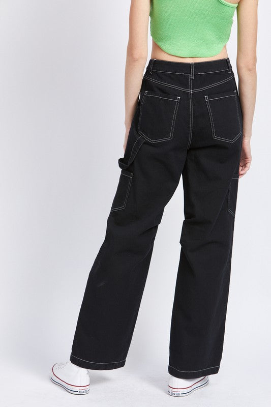 HIGH RISE FIT CARGO PANTS - Pants - Wild Willows Boutique - Massapequa, NY, affordable and fashionable clothing for women of all ages. Bottoms, tops, dresses, intimates, outerwear, sweater, shoes, accessories, jewelry, active wear, and more // Wild Willow Boutique.