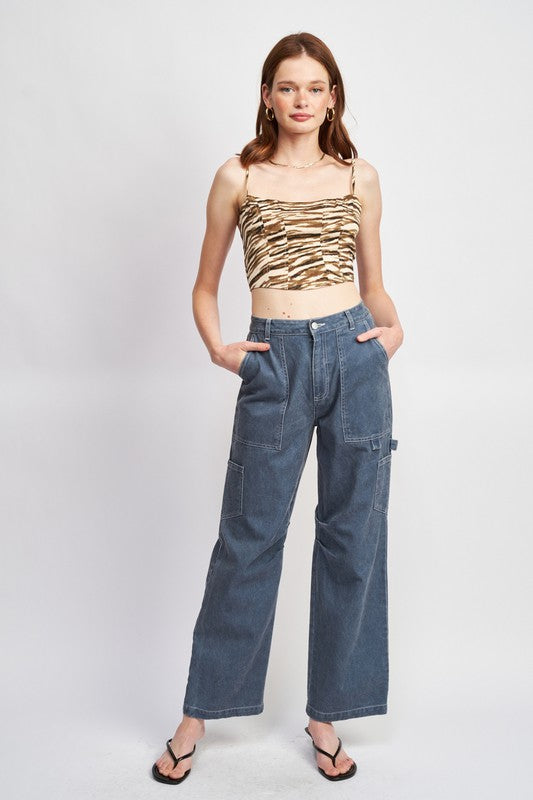 HIGH RISE FIT CARGO PANTS - Pants - Wild Willows Boutique - Massapequa, NY, affordable and fashionable clothing for women of all ages. Bottoms, tops, dresses, intimates, outerwear, sweater, shoes, accessories, jewelry, active wear, and more // Wild Willow Boutique.