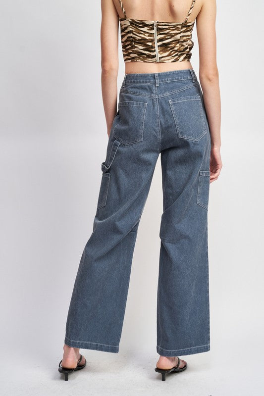 HIGH RISE FIT CARGO PANTS - Pants - Wild Willows Boutique - Massapequa, NY, affordable and fashionable clothing for women of all ages. Bottoms, tops, dresses, intimates, outerwear, sweater, shoes, accessories, jewelry, active wear, and more // Wild Willow Boutique.