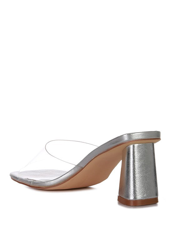 Clear Flirt Clear Strap Slip On Heels -  - Wild Willows Boutique - Massapequa, NY, affordable and fashionable clothing for women of all ages. Bottoms, tops, dresses, intimates, outerwear, sweater, shoes, accessories, jewelry, active wear, and more // Wild Willow Boutique.