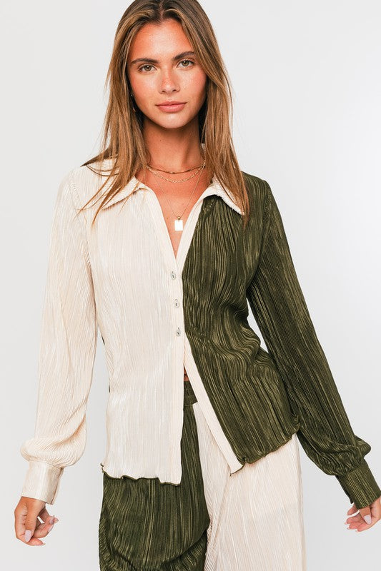 Collar Top - Wild Willows Boutique NY – Massapequa, New York. Affordable and fashionable clothing for women of all ages. Bottoms, tops, dresses, intimates, outerwear, sweaters, shoes, accessories, jewelry, activewear and more//wild Willow Boutique