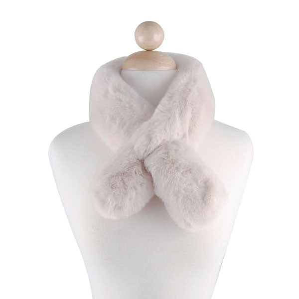 FAUX FUR PULL THROUGH SCARF - Scarf - Wild Willows Boutique - Massapequa, NY, affordable and fashionable clothing for women of all ages. Bottoms, tops, dresses, intimates, outerwear, sweater, shoes, accessories, jewelry, active wear, and more // Wild Willow Boutique.