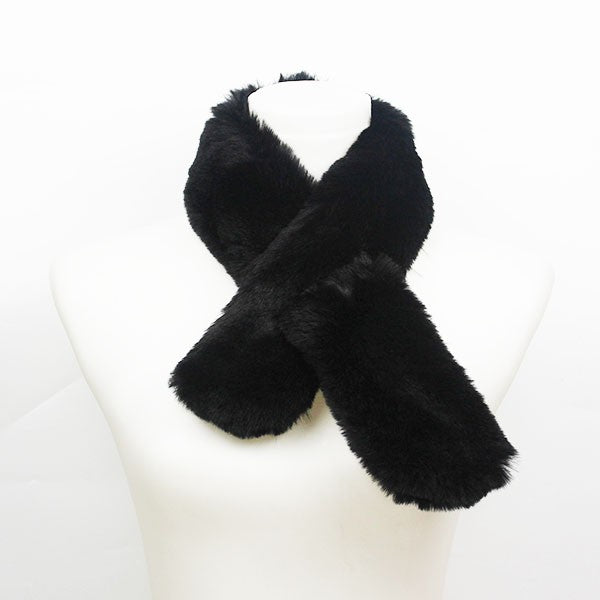 FAUX FUR PULL THROUGH SCARF - Scarf - Wild Willows Boutique - Massapequa, NY, affordable and fashionable clothing for women of all ages. Bottoms, tops, dresses, intimates, outerwear, sweater, shoes, accessories, jewelry, active wear, and more // Wild Willow Boutique.