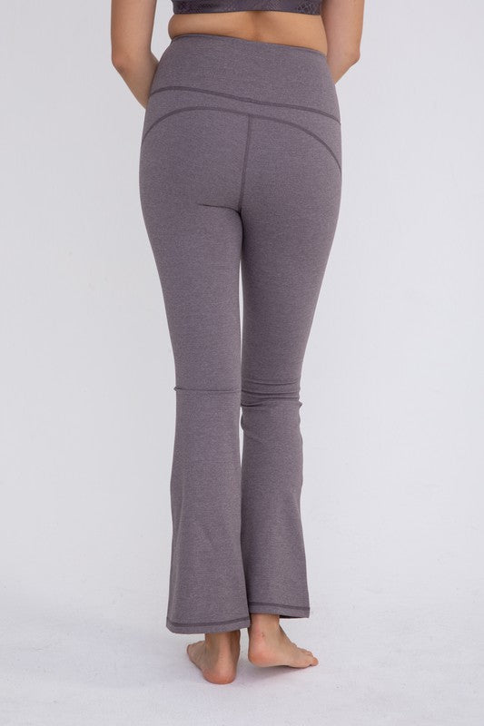 Flare Swoop Back High-Waisted Leggings -  - Wild Willows Boutique - Massapequa, NY, affordable and fashionable clothing for women of all ages. Bottoms, tops, dresses, intimates, outerwear, sweater, shoes, accessories, jewelry, active wear, and more // Wild Willow Boutique.