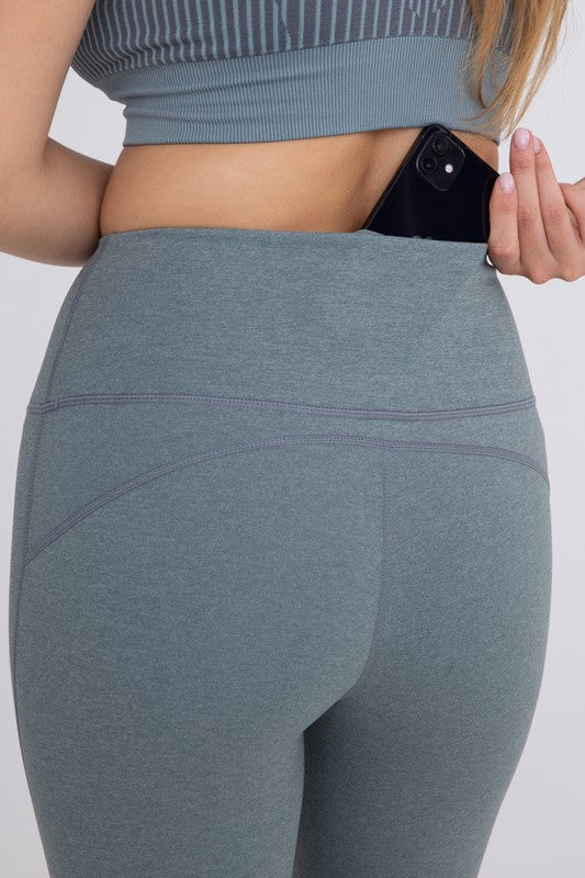 Flare Swoop Back High-Waisted Leggings -  - Wild Willows Boutique - Massapequa, NY, affordable and fashionable clothing for women of all ages. Bottoms, tops, dresses, intimates, outerwear, sweater, shoes, accessories, jewelry, active wear, and more // Wild Willow Boutique.