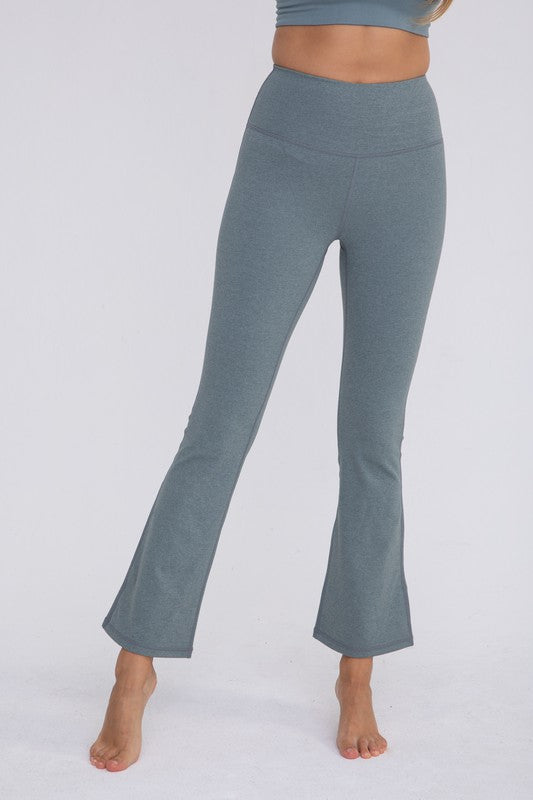 Flare Swoop Back High-Waisted Leggings -  - Wild Willows Boutique - Massapequa, NY, affordable and fashionable clothing for women of all ages. Bottoms, tops, dresses, intimates, outerwear, sweater, shoes, accessories, jewelry, active wear, and more // Wild Willow Boutique.