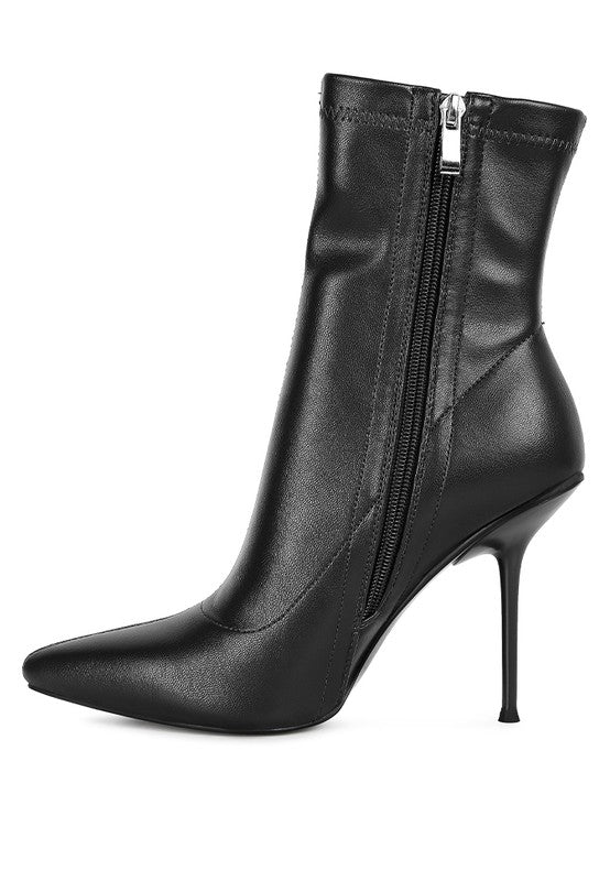 Yolo High Pointed Heeled Ankle Boot -  - Wild Willows Boutique - Massapequa, NY, affordable and fashionable clothing for women of all ages. Bottoms, tops, dresses, intimates, outerwear, sweater, shoes, accessories, jewelry, active wear, and more // Wild Willow Boutique.