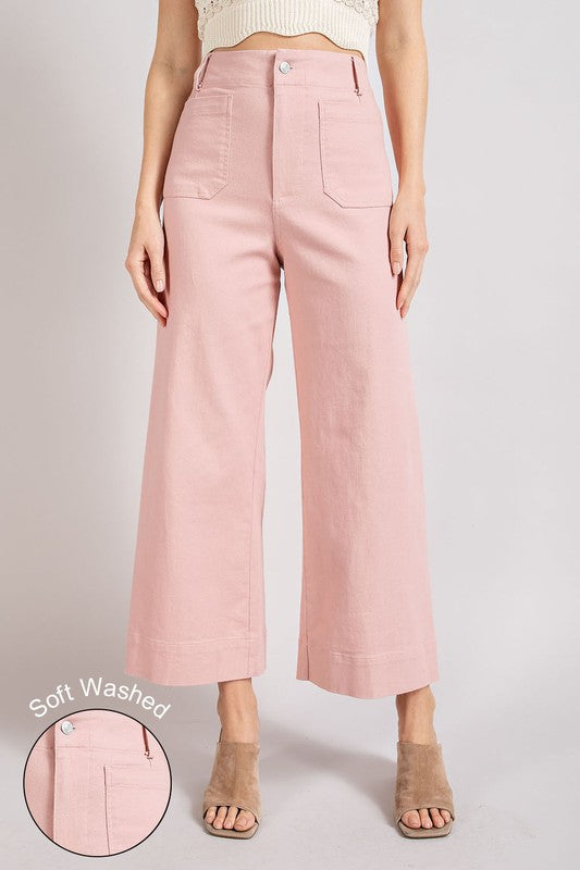 Soft Washed Wide Leg Pants - bottoms - Wild Willows Boutique - Massapequa, NY, affordable and fashionable clothing for women of all ages. Bottoms, tops, dresses, intimates, outerwear, sweater, shoes, accessories, jewelry, active wear, and more // Wild Willow Boutique.