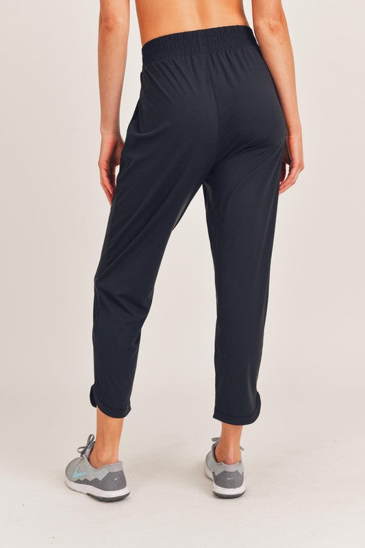 Athleisure Joggers with Curved Notch Hem - pants - Wild Willows Boutique - Massapequa, NY, affordable and fashionable clothing for women of all ages. Bottoms, tops, dresses, intimates, outerwear, sweater, shoes, accessories, jewelry, active wear, and more // Wild Willow Boutique.