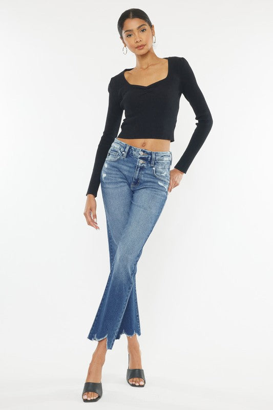 High Rise Slim Straight -  - Wild Willows Boutique - Massapequa, NY, affordable and fashionable clothing for women of all ages. Bottoms, tops, dresses, intimates, outerwear, sweater, shoes, accessories, jewelry, active wear, and more // Wild Willow Boutique.