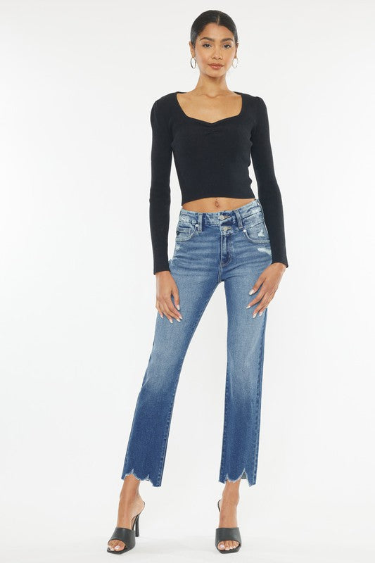 High Rise Slim Straight -  - Wild Willows Boutique - Massapequa, NY, affordable and fashionable clothing for women of all ages. Bottoms, tops, dresses, intimates, outerwear, sweater, shoes, accessories, jewelry, active wear, and more // Wild Willow Boutique.