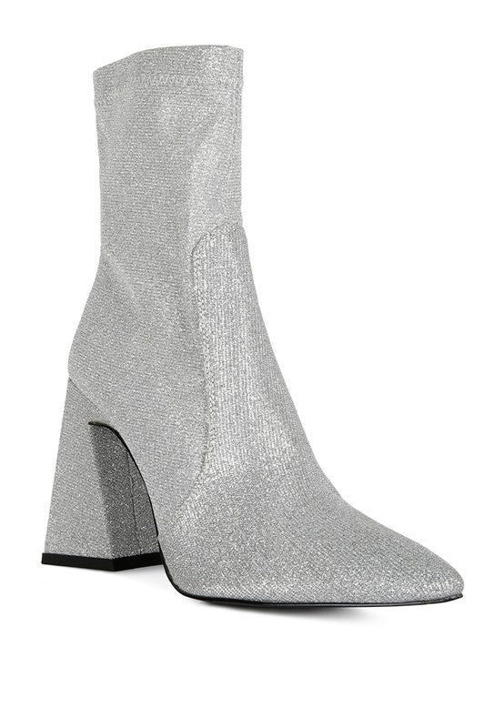 Hustlers Shimmer Block Heeled Ankle Boots -  - Wild Willows Boutique - Massapequa, NY, affordable and fashionable clothing for women of all ages. Bottoms, tops, dresses, intimates, outerwear, sweater, shoes, accessories, jewelry, active wear, and more // Wild Willow Boutique.