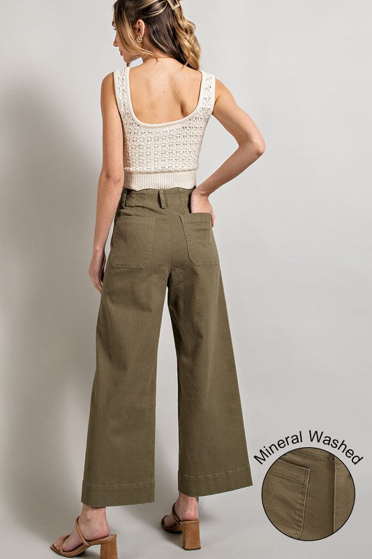 Soft Washed Wide Leg Pants - bottoms - Wild Willows Boutique - Massapequa, NY, affordable and fashionable clothing for women of all ages. Bottoms, tops, dresses, intimates, outerwear, sweater, shoes, accessories, jewelry, active wear, and more // Wild Willow Boutique.