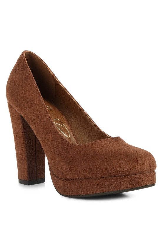 Delia Seude Block Heel Pumps -  - Wild Willows Boutique - Massapequa, NY, affordable and fashionable clothing for women of all ages. Bottoms, tops, dresses, intimates, outerwear, sweater, shoes, accessories, jewelry, active wear, and more // Wild Willow Boutique.