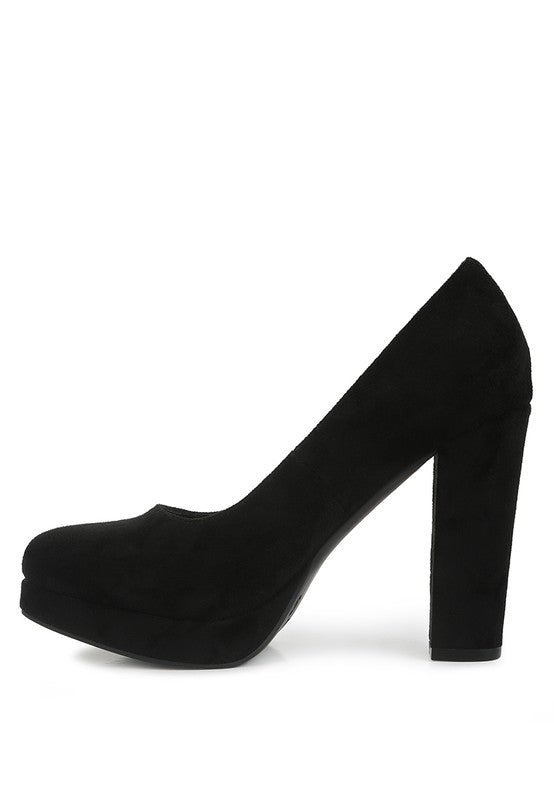 Delia Seude Block Heel Pumps -  - Wild Willows Boutique - Massapequa, NY, affordable and fashionable clothing for women of all ages. Bottoms, tops, dresses, intimates, outerwear, sweater, shoes, accessories, jewelry, active wear, and more // Wild Willow Boutique.