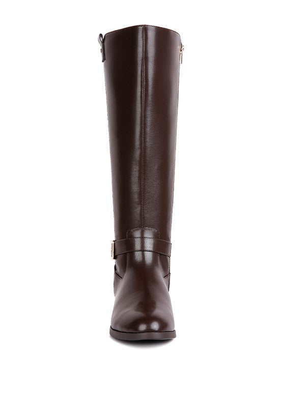 Renny Buckle Strap Embellished Calf Boots - boots - Wild Willows Boutique - Massapequa, NY, affordable and fashionable clothing for women of all ages. Bottoms, tops, dresses, intimates, outerwear, sweater, shoes, accessories, jewelry, active wear, and more // Wild Willow Boutique.