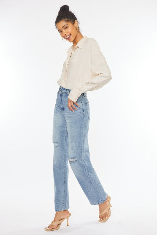 90's Wide Leg Straight Jeans - Jeans - Wild Willows Boutique - Massapequa, NY, affordable and fashionable clothing for women of all ages. Bottoms, tops, dresses, intimates, outerwear, sweater, shoes, accessories, jewelry, active wear, and more // Wild Willow Boutique.