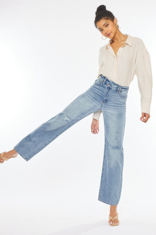 90's Wide Leg Straight Jeans - Jeans - Wild Willows Boutique - Massapequa, NY, affordable and fashionable clothing for women of all ages. Bottoms, tops, dresses, intimates, outerwear, sweater, shoes, accessories, jewelry, active wear, and more // Wild Willow Boutique.