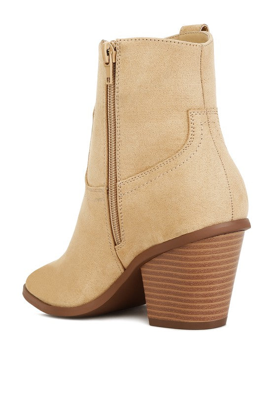 Elettra Ankle Length Cowboy Boots -  - Wild Willows Boutique - Massapequa, NY, affordable and fashionable clothing for women of all ages. Bottoms, tops, dresses, intimates, outerwear, sweater, shoes, accessories, jewelry, active wear, and more // Wild Willow Boutique.