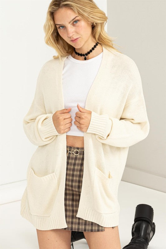 True Story Open Front Cardigan Sweater -  - Wild Willows Boutique - Massapequa, NY, affordable and fashionable clothing for women of all ages. Bottoms, tops, dresses, intimates, outerwear, sweater, shoes, accessories, jewelry, active wear, and more // Wild Willow Boutique.