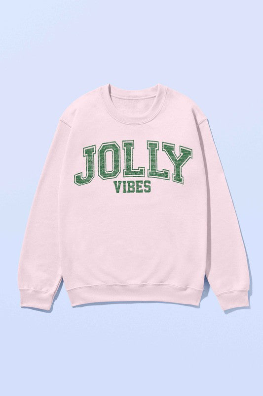 Jolly Christmas Vibes Graphic Sweatshirt