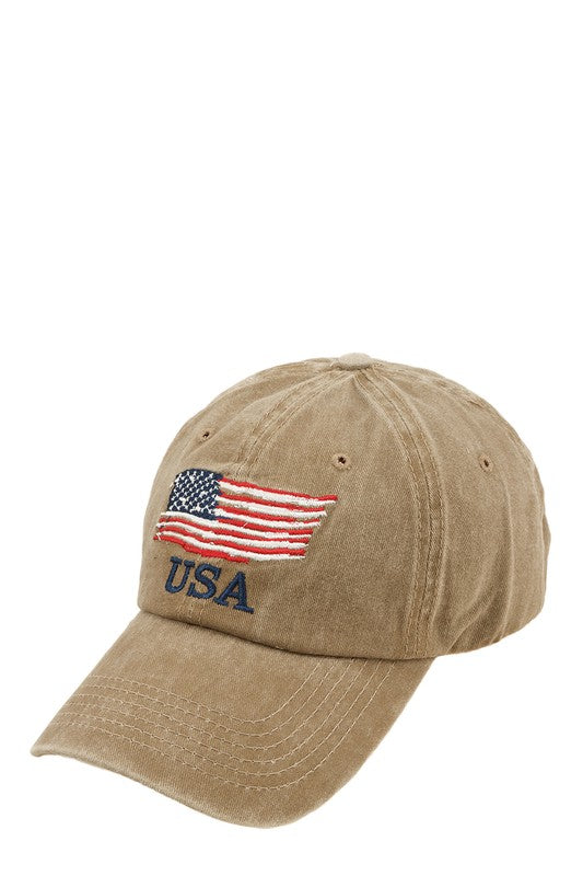 American flag embroidered the pigment cap - Wild Willows Boutique NY – Massapequa, New York. Affordable and fashionable clothing for women of all ages. Bottoms, tops, dresses, intimates, outerwear, sweaters, shoes, accessories, jewelry, activewear and more//wild Willow Boutique