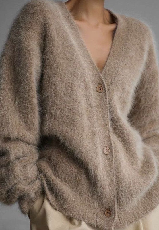 Fuzzy cardigan - Wild Willows Boutique NY – Massapequa, New York. Affordable and fashionable clothing for women of all ages. Bottoms, tops, dresses, intimates, outerwear, sweaters, accessories, jewelry, activewear and more//wild Willow Boutique