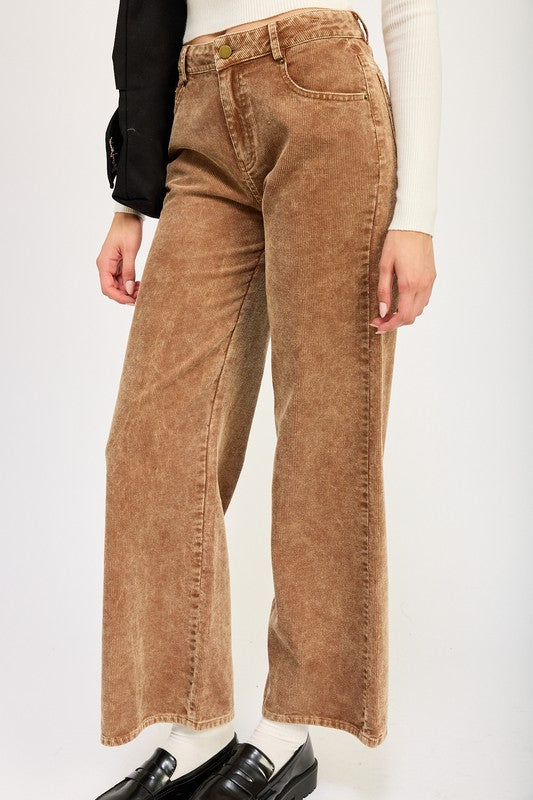 DISTRASSED CORDUROY PANTS