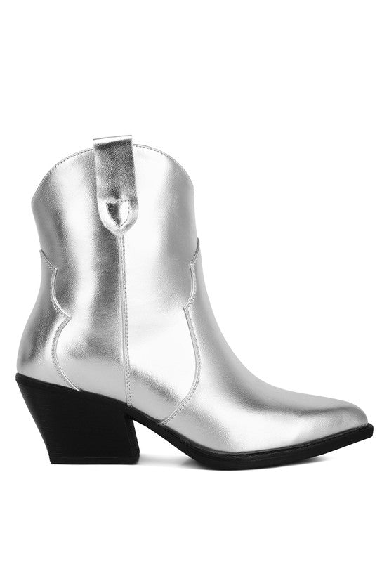 Wales Ott Metallic Faux Leather Boots -  - Wild Willows Boutique - Massapequa, NY, affordable and fashionable clothing for women of all ages. Bottoms, tops, dresses, intimates, outerwear, sweater, shoes, accessories, jewelry, active wear, and more // Wild Willow Boutique.