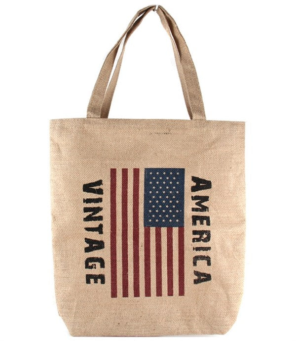 AMERICAN FLAG - Tote - Wild Willows Boutique - Massapequa, NY, affordable and fashionable clothing for women of all ages. Bottoms, tops, dresses, intimates, outerwear, sweater, shoes, accessories, jewelry, active wear, and more // Wild Willow Boutique.