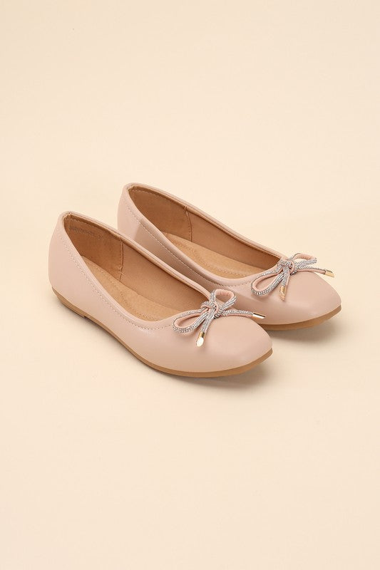 DOROTHY-77 Bow Ballet Flats - Shoes - Wild Willows Boutique - Massapequa, NY, affordable and fashionable clothing for women of all ages. Bottoms, tops, dresses, intimates, outerwear, sweater, shoes, accessories, jewelry, active wear, and more // Wild Willow Boutique.