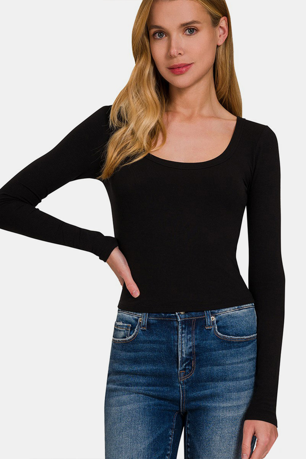 Long Sleeve T shirt - Wild Willows Boutique NY – Massapequa, New York. Affordable and fashionable clothing for women of all ages. Bottoms, tops, dresses, intimates, outerwear, sweaters, shoes, accessories, jewelry, activewear and more//wild Willow Boutique