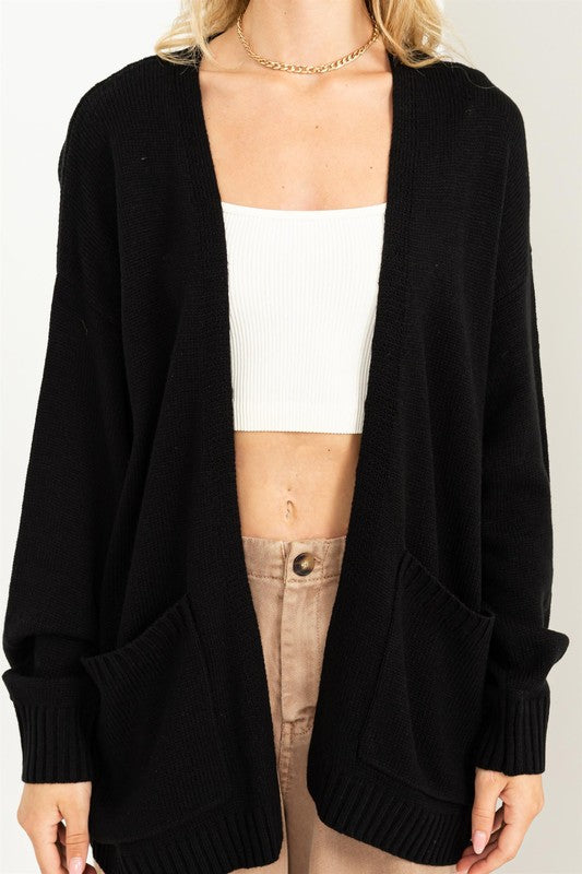 True Story Open Front Cardigan Sweater -  - Wild Willows Boutique - Massapequa, NY, affordable and fashionable clothing for women of all ages. Bottoms, tops, dresses, intimates, outerwear, sweater, shoes, accessories, jewelry, active wear, and more // Wild Willow Boutique.