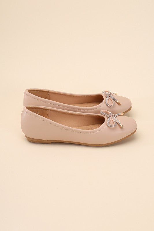 DOROTHY-77 Bow Ballet Flats - Shoes - Wild Willows Boutique - Massapequa, NY, affordable and fashionable clothing for women of all ages. Bottoms, tops, dresses, intimates, outerwear, sweater, shoes, accessories, jewelry, active wear, and more // Wild Willow Boutique.