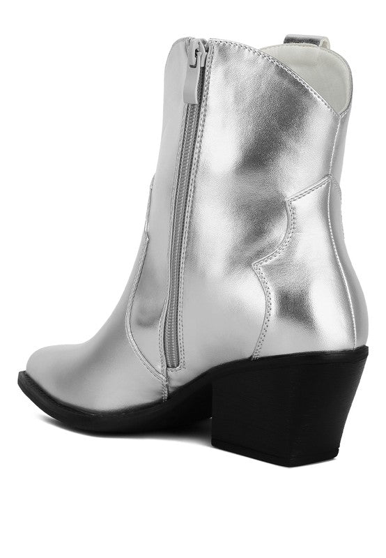 Wales Ott Metallic Faux Leather Boots -  - Wild Willows Boutique - Massapequa, NY, affordable and fashionable clothing for women of all ages. Bottoms, tops, dresses, intimates, outerwear, sweater, shoes, accessories, jewelry, active wear, and more // Wild Willow Boutique.