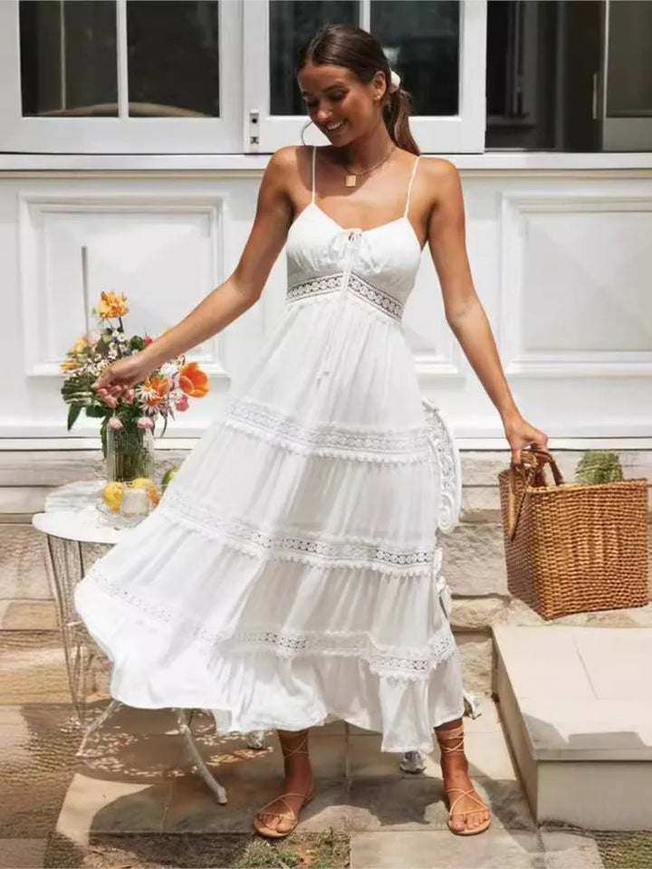 Boho Dress With Spaghetti Strap