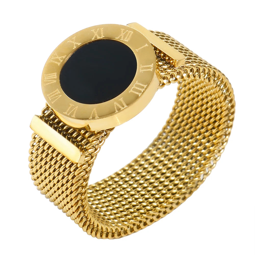 Gold Color Stainless Steel Ring