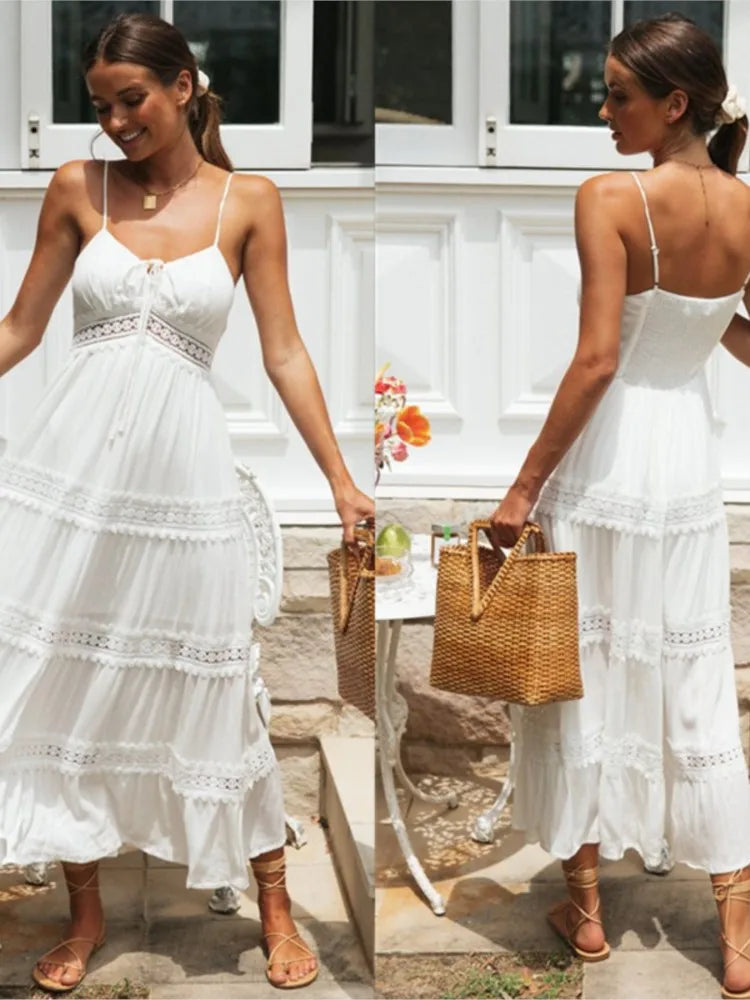 Boho Dress With Spaghetti Strap