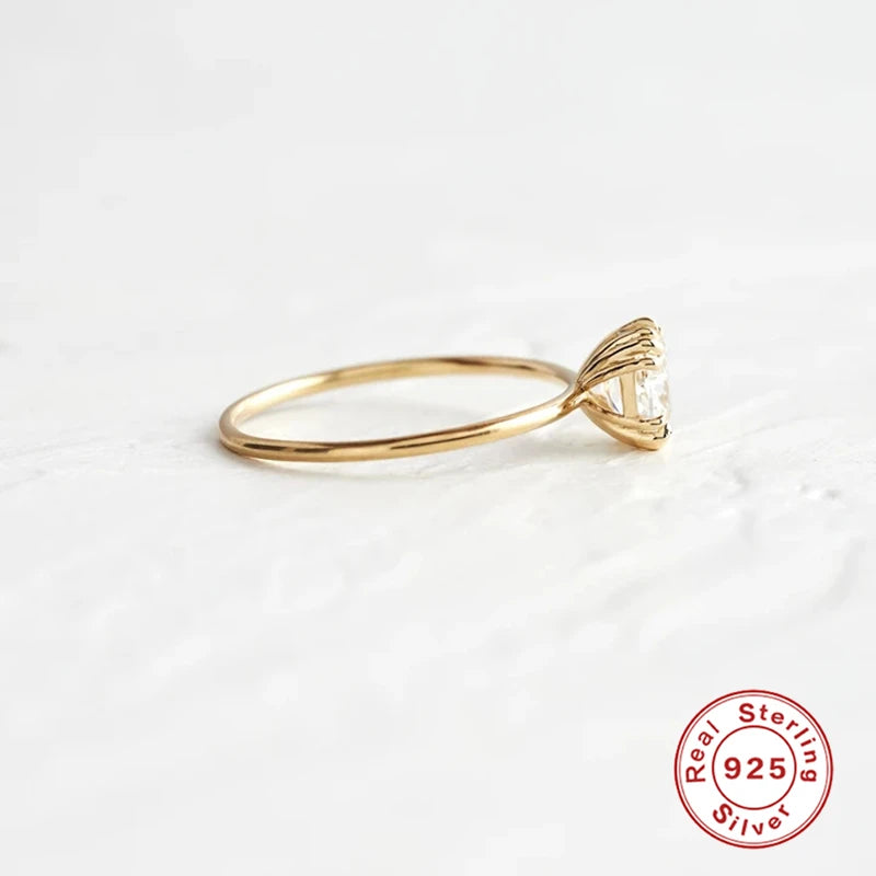 ROXI Elegant Geometry Gemstones Ring for Women