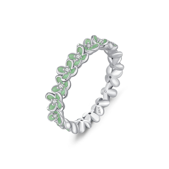 MODIAN 925 Sterling Silver Flowers Band