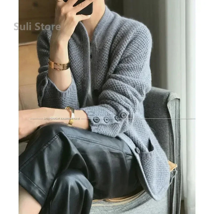 Autumn Winter New Thickened  Cardigan Jacket
