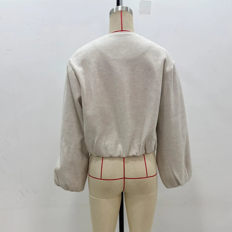 MUJER Fleece Bomber Jackets